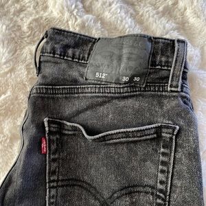 Levi’s jeans 512 Size 30x30. Washed black color